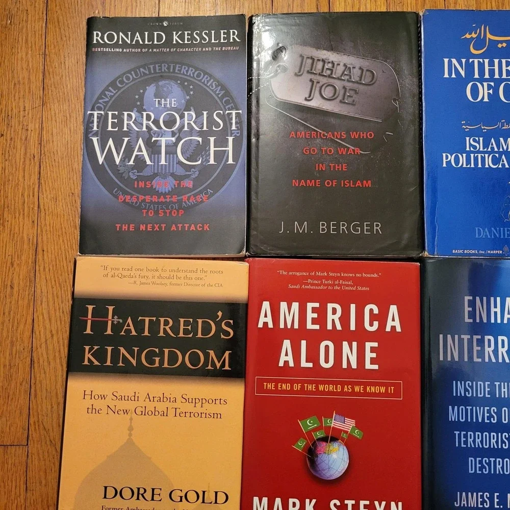 11 Book Lot Politics‎ Religion Counter Terrorism History Non Fiction USA Mystery